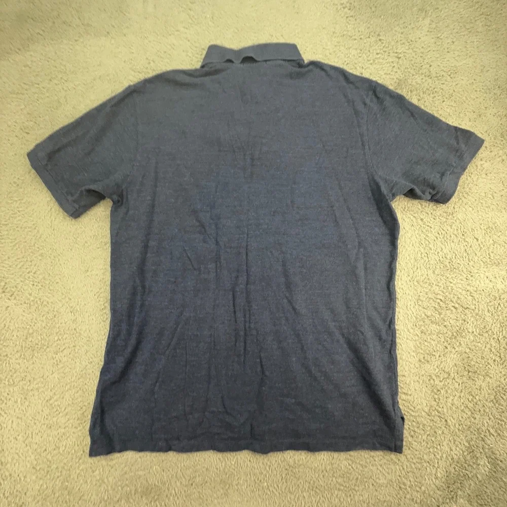Polo Ralph Lauren Polo Shirt Mens‎ XLT Blue Heathered Short Sleeve Pony Logo